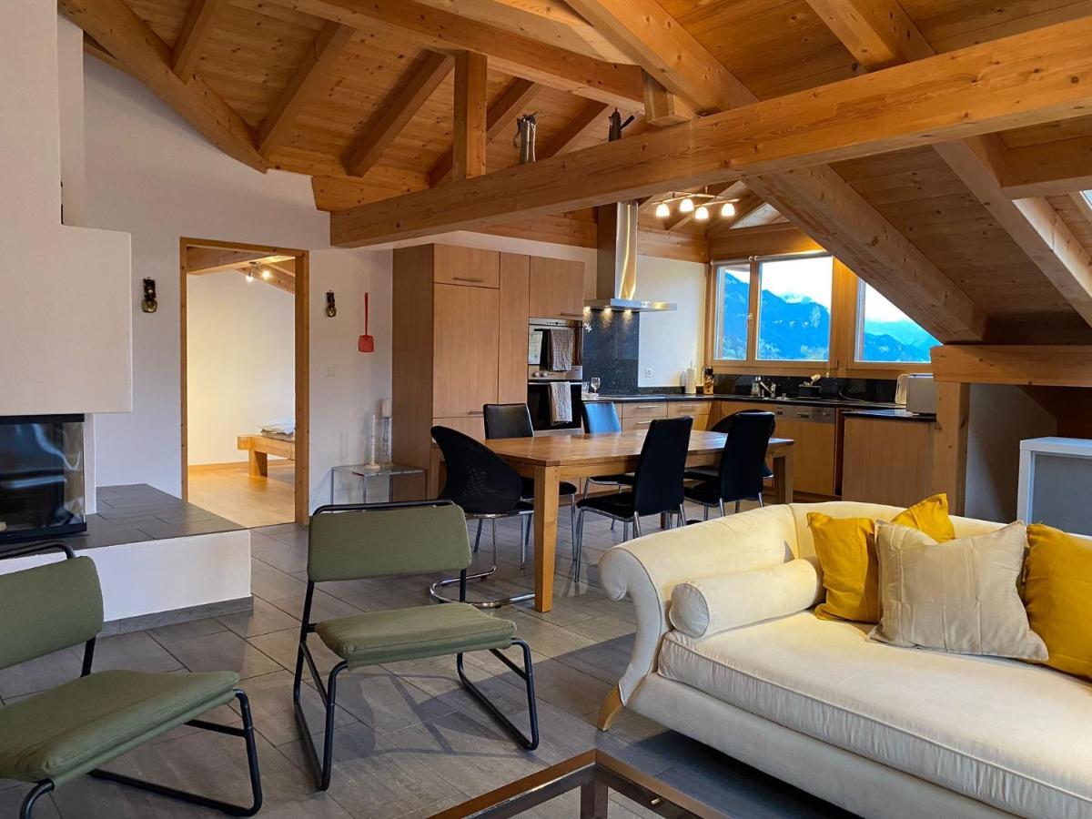 Апартаменты Attic In The Alps Luzein Экстерьер фото