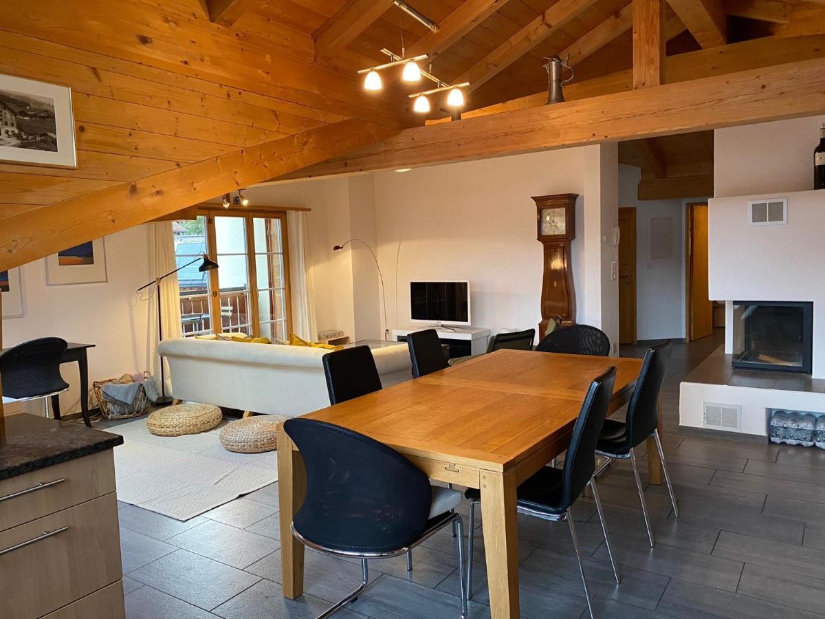 Апартаменты Attic In The Alps Luzein Экстерьер фото